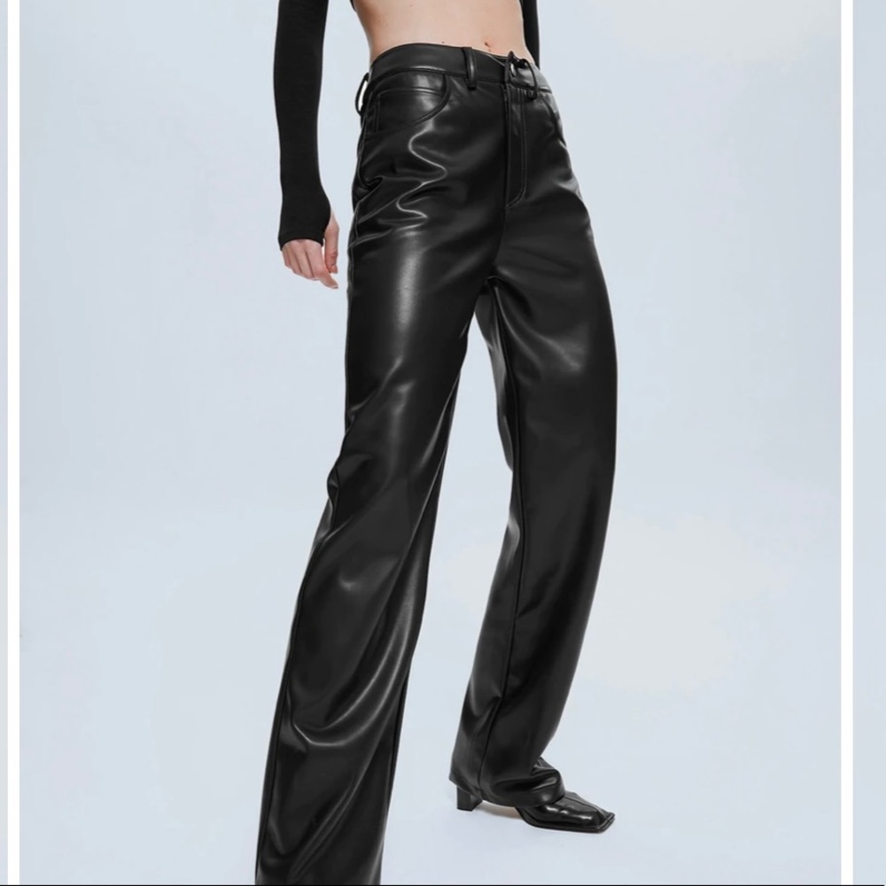 Faux Leather Pants